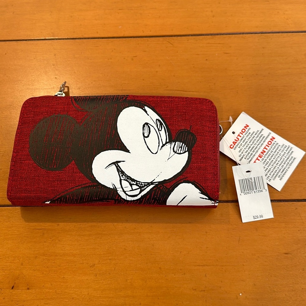 Disney Mickey Mouse wristlet and crossbody clutch